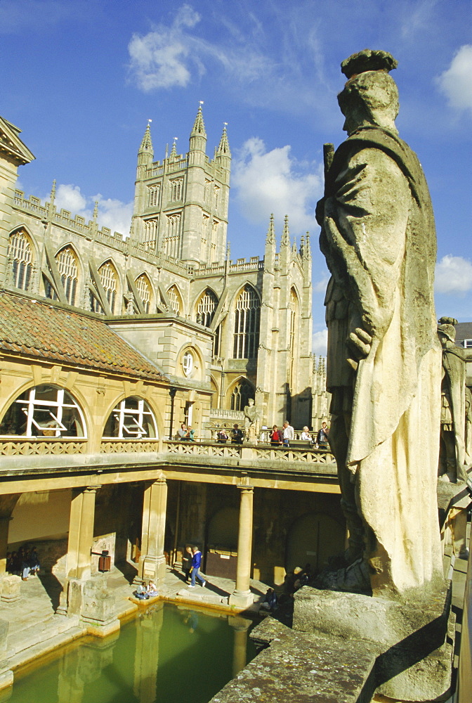 The Roman Baths, Bath, Avon, England, UK