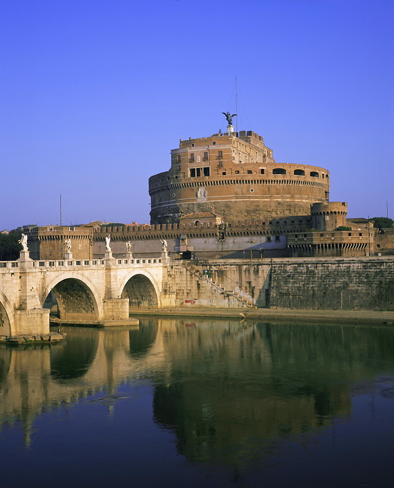 Castel S. Angelo (Castel Sant'Angelo), Tiber River, Rome, Lazio, Italy, Europe