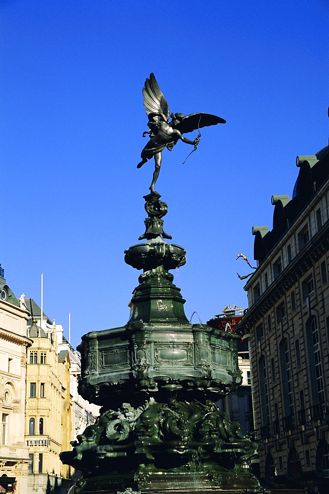 Statue of Eros, Piccadilly Circus, London, England, UK