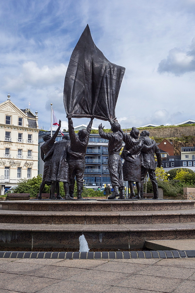 Liberation Sculpture, Liberation Square, St. Helier, Jersey, Channel Islands, United Kingdom, Europe