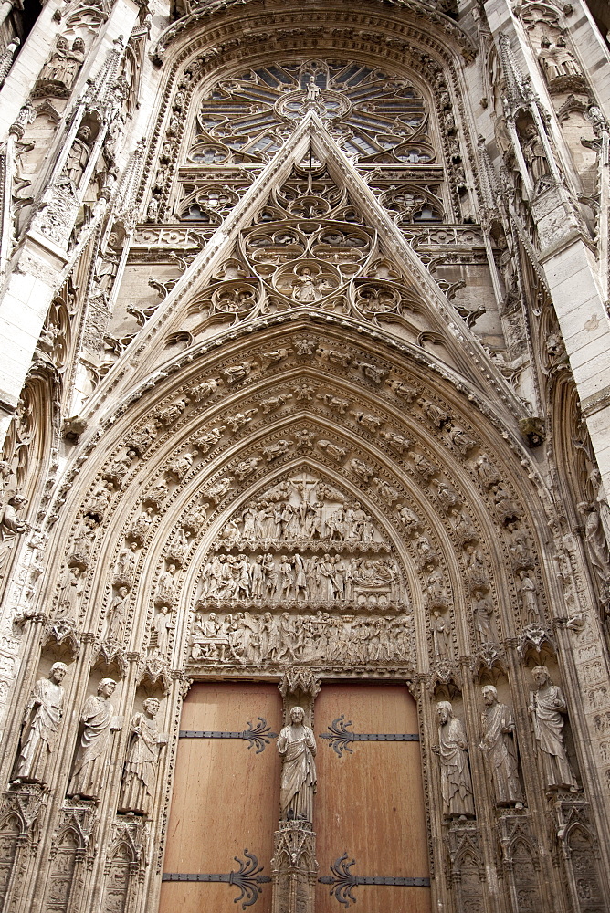 South porch, Rouen Cathedral, Rouen, Upper Normandy, France, Europe