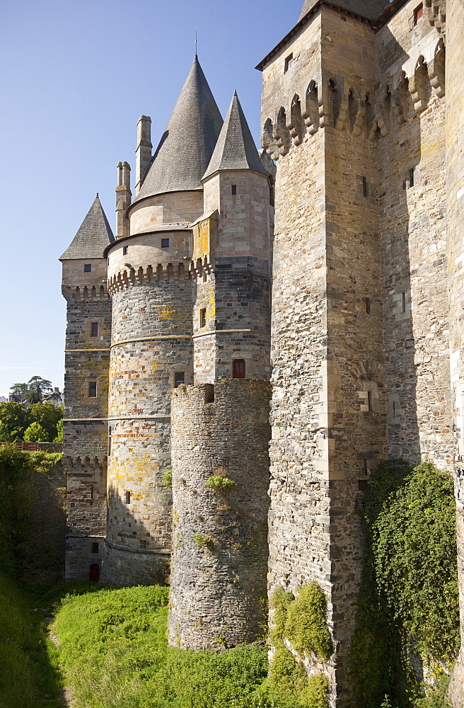 Vitre Castle, Vitre, Brittany, France, Europe