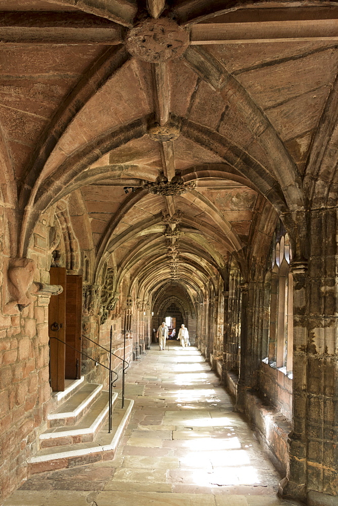 Chester Cathedral cloisters, Cheshire, England, United Kingdom, Europe