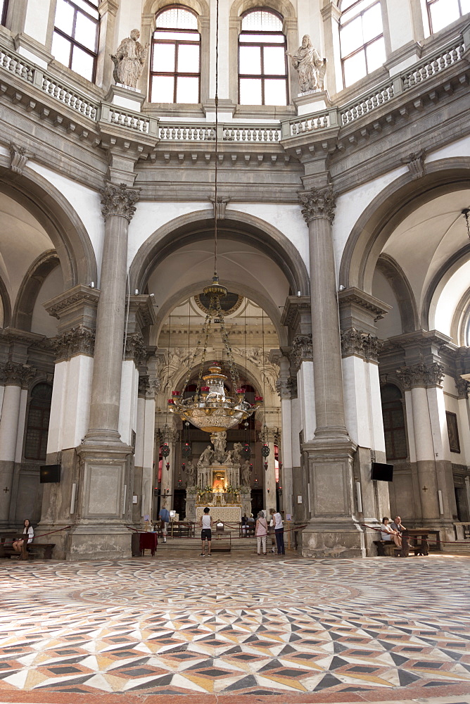 Interior, Church of Santa Maria della Salute, Venice, UNESCO World Heritage Site, Veneto, Italy, Europe