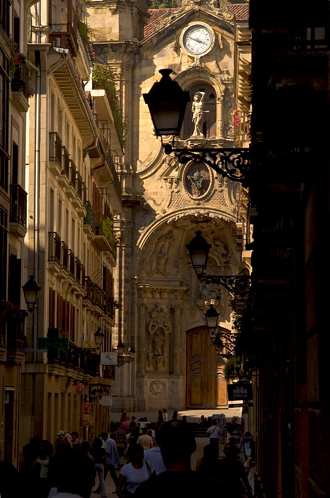 Basilica de Santa Maria del Coro, Old Town, San Sebastian, Basque area, Spain, Europe