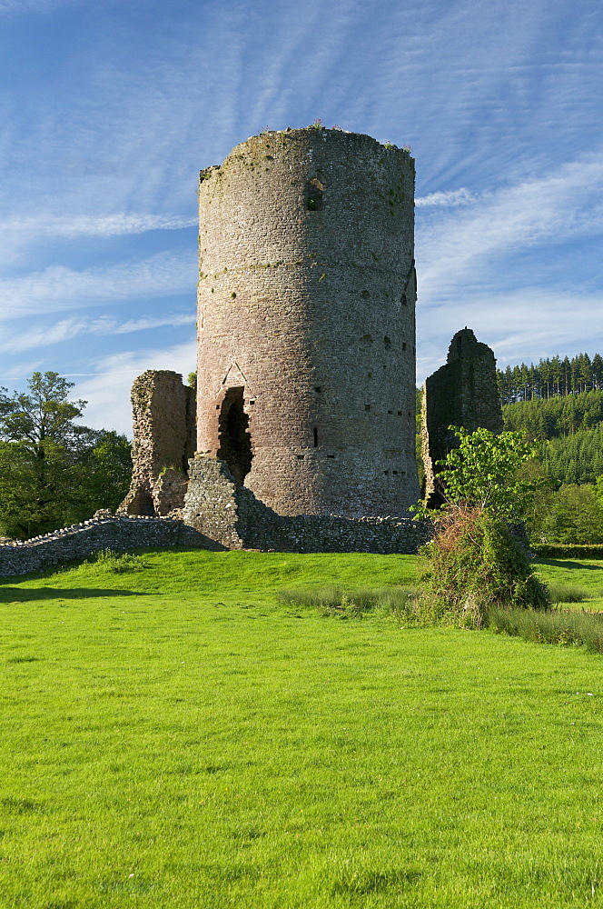 Tretower Castle, Powys, Wales, United Kingdom, Europe