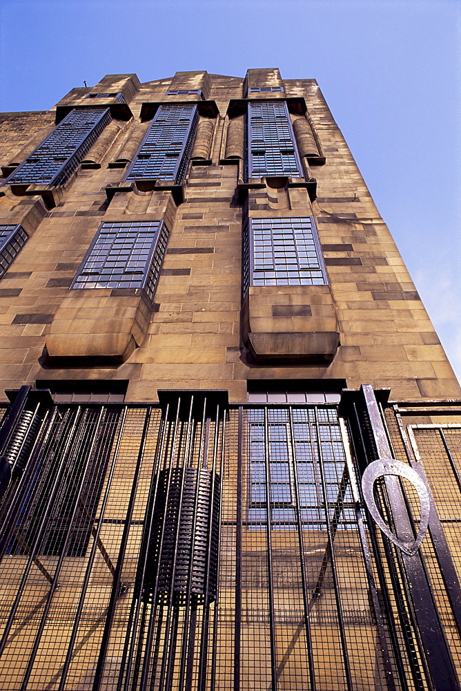 Glasgow School of Art, Glasgow, designed by Charles Rennie Mackintosh, Scotland, United Kingdom, Europe