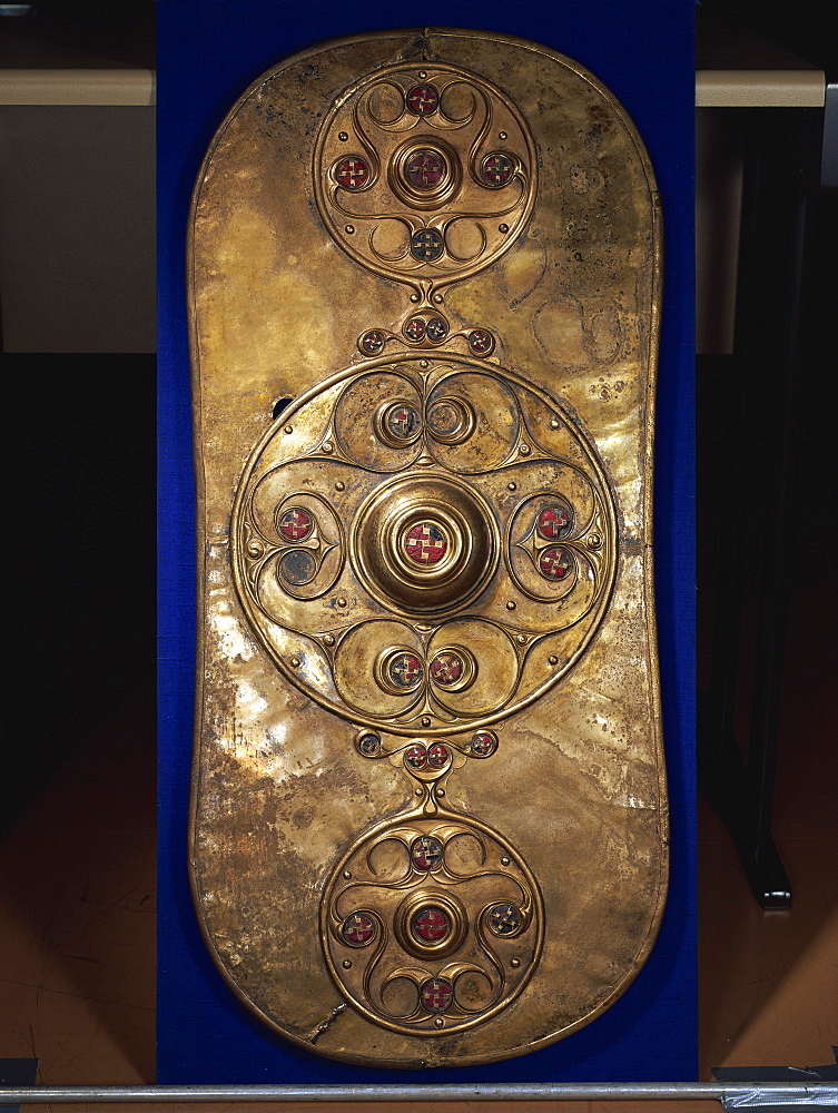 The Battersea Shield, Celtic, from early Iron Age in the first century AD, British Museum, London, England, United Kingdom, Europe