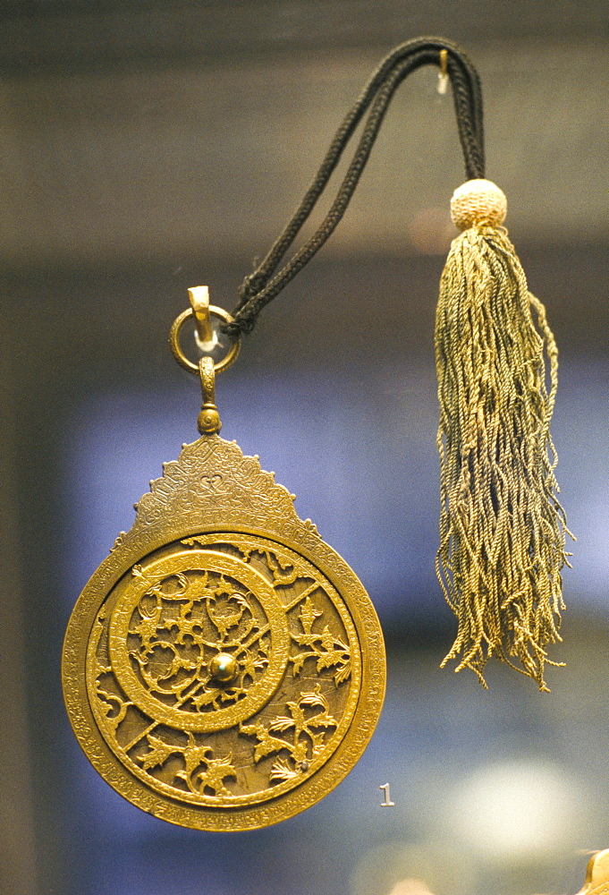 Astrolabe 890/1485-6, Awhad Muhammad Iran, John Addis Gallery, British Museum, London, England, United Kingdom, Europe