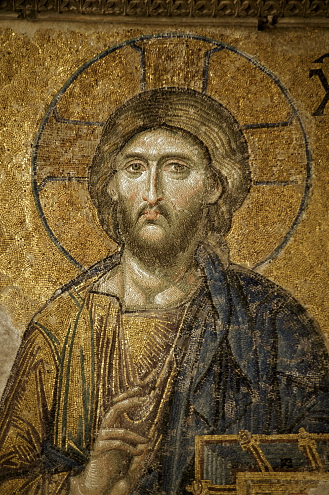 Mosaic of Christ, Santa Sofia, Istanbul, Turkey, Europe, Eurasia