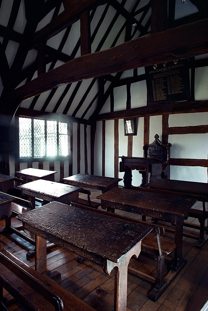 Interior of the Grammar School, Stratford-upon-Avon, Warwickshire, England, United Kingdom, Europe