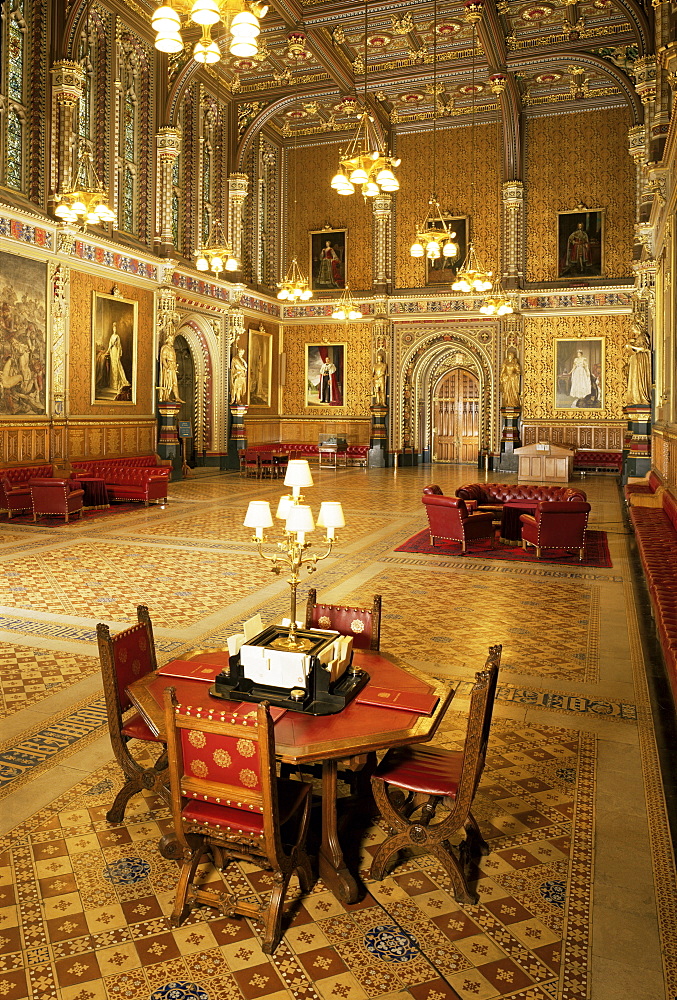 Royal Gallery, Houses of Parliament, Westminster, London, England, United Kingdom, Europe