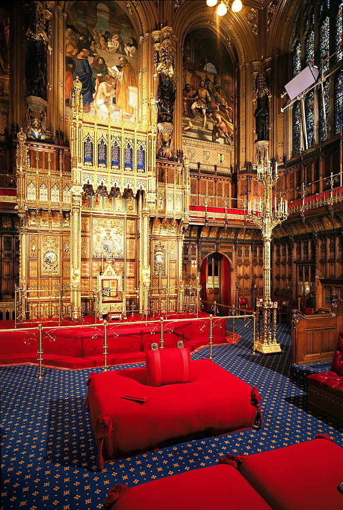 Woolsack, House of Lords, Houses of Parliament, Westminster, London, England, United Kingdom, Europe