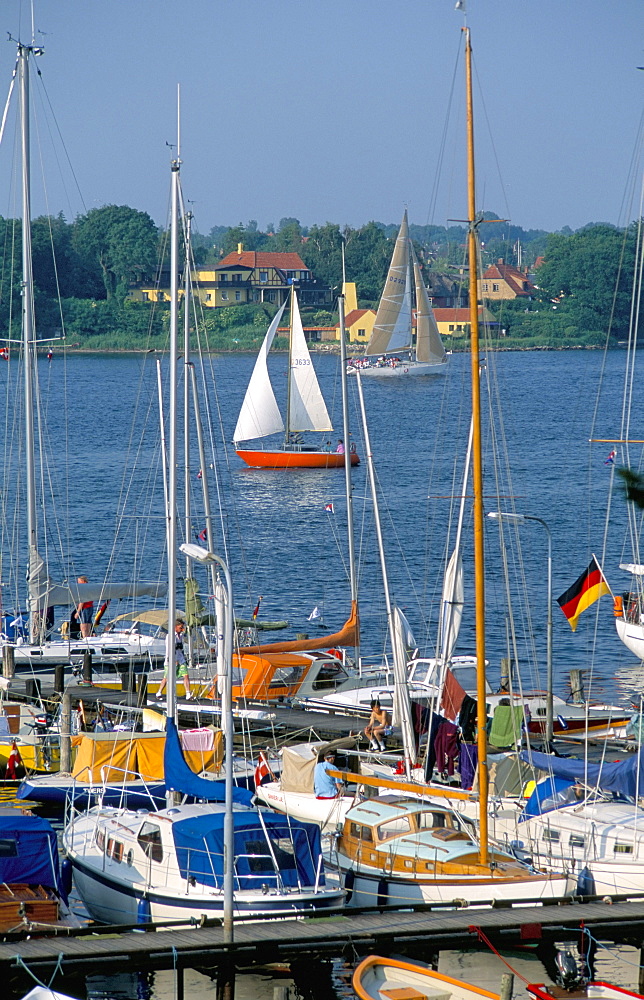 Marina at Troense, Tasinge Island, Funen, Denmark, Scandinavia, Europe