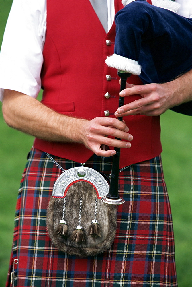 Detail of Highland dress, Blair Atholl Highland Games, Scotland, United Kingdom, Europe