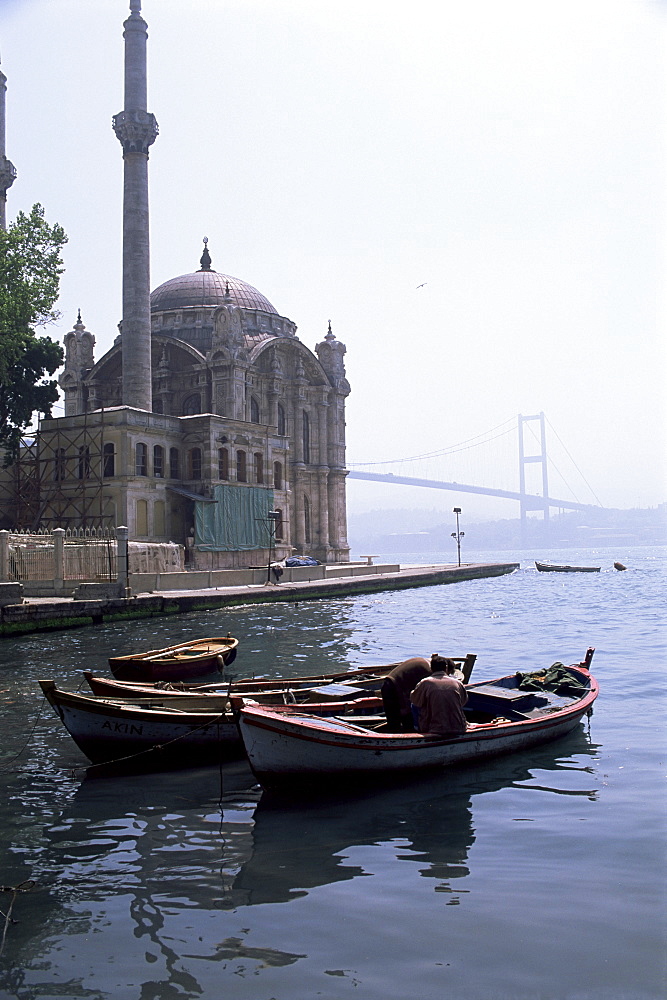 Ortakoy, Bosphorus Bridge, Bosphorus, Istanbul, Turkey, Europe, Eurasia