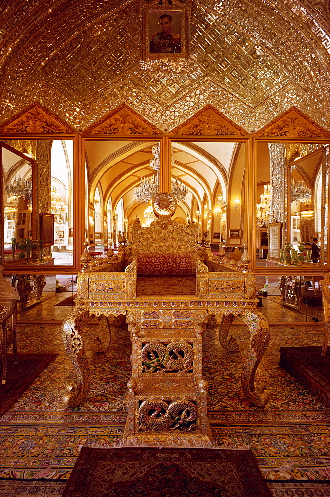 The Peacock Throne, Gulestan Palace, Tehran, Iran, Middle East