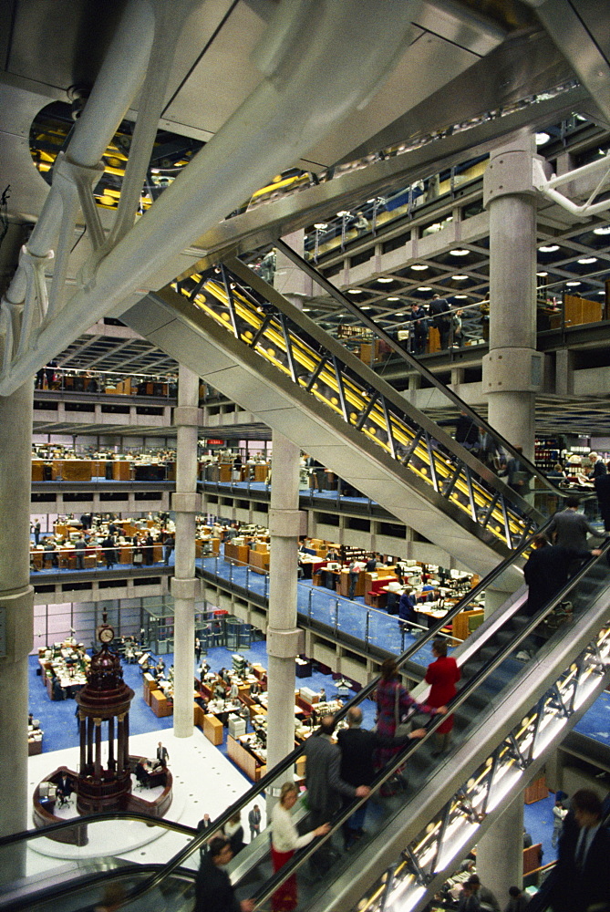 Lloyd's Building, designed by Richard Rogers, City of London, London, England, United Kingdom, Europe