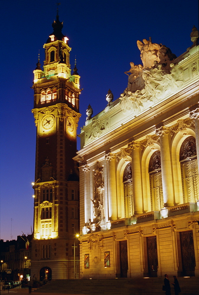 Opera and Chamber of Commerce, Lille, Nord, France, Europe