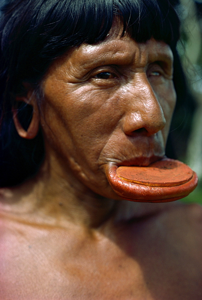 Xingu tribesman, Suya, Brazil, South America