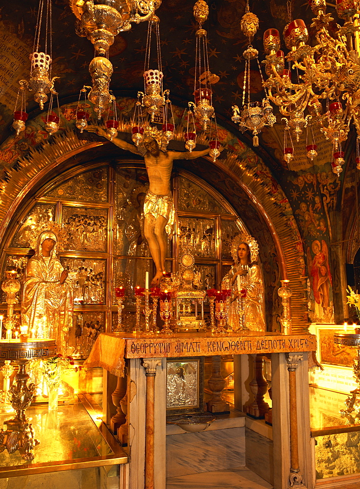 Chapel of Golgotha, The Church of the Holy Sepulchre, Jerusalem, Israel, Middle East