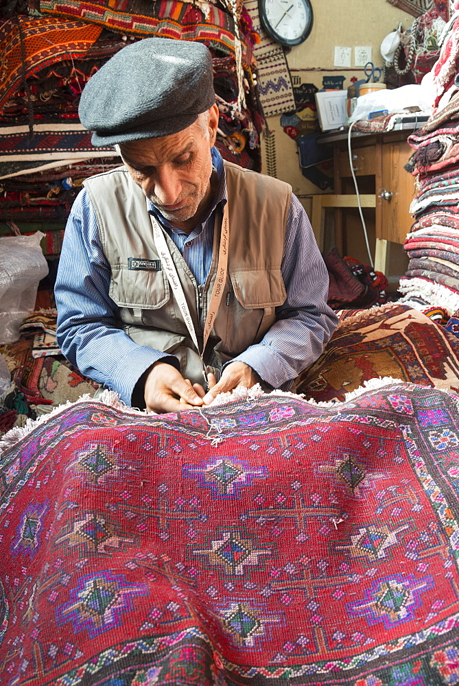 Carpet trader, Mashhad, Iran, Western Asia