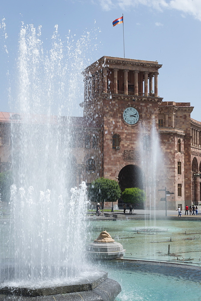 Republic square, Yerevan, Armenia, Central Asia, Asia