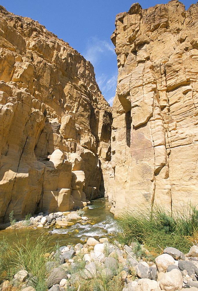 Wadi Mujib Gorge, Wadi Mujib, Jordan, Middle East