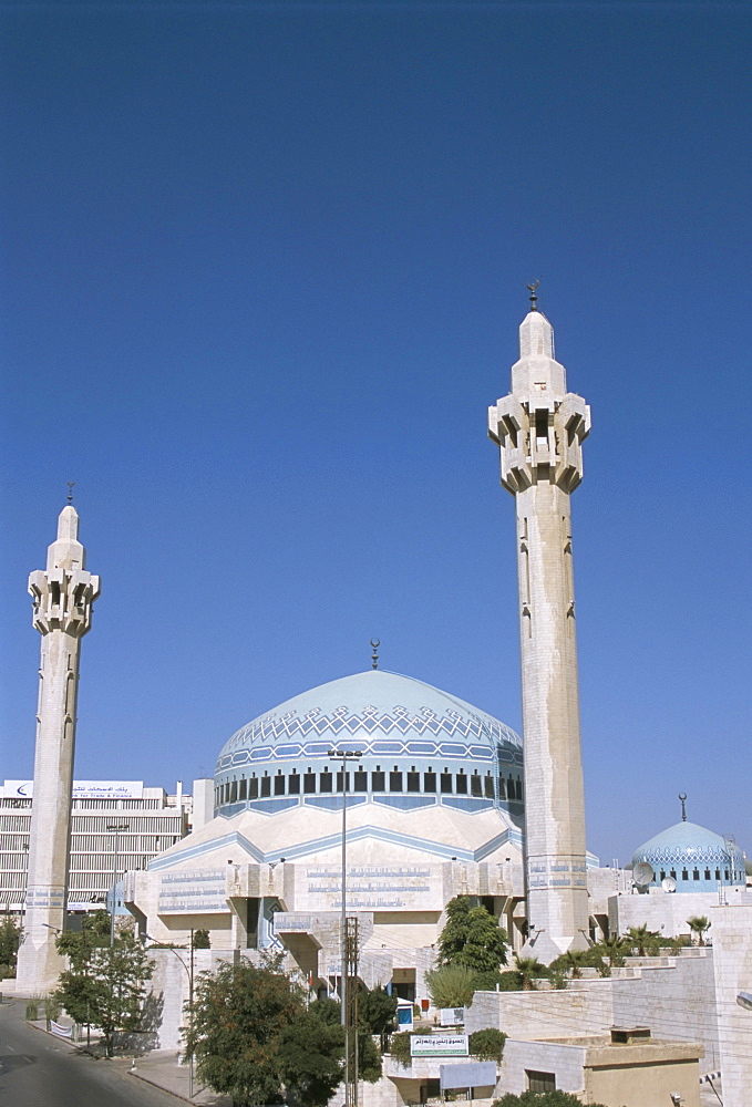 King Abdullah mosque, Amman, Jordan, Middle East