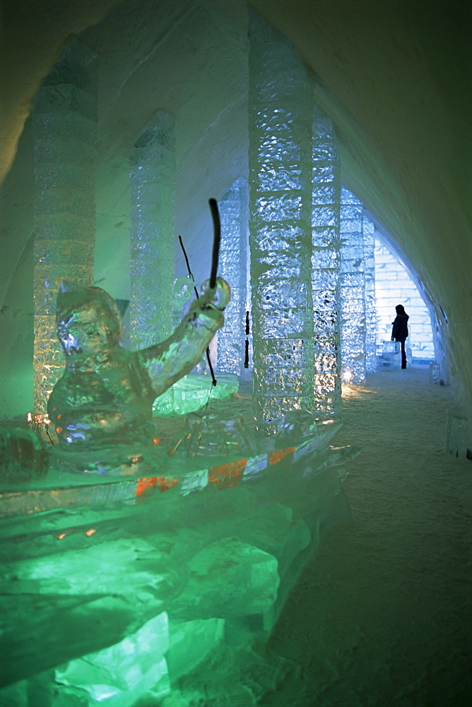 Ice sculptures, Ice Hotel, Quebec, Quebec, Canada, North America