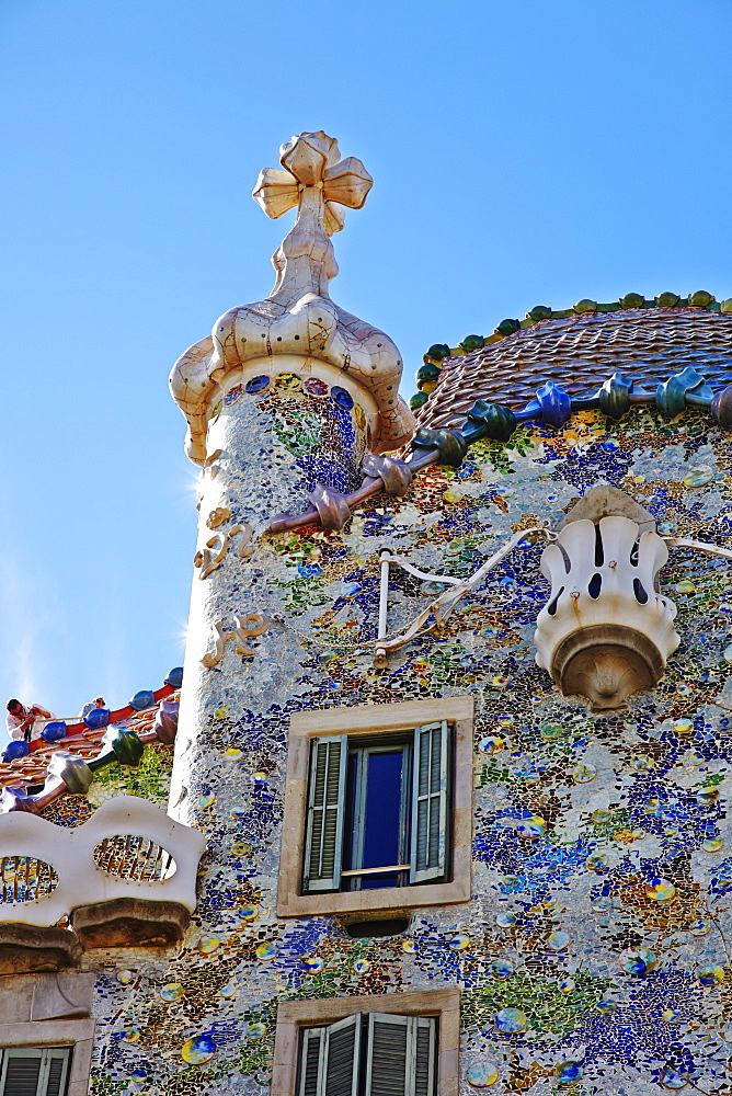 Casa Batllo, UNESCO World Heritage Site, Barcelona, Catalonia, Spain, Europe 