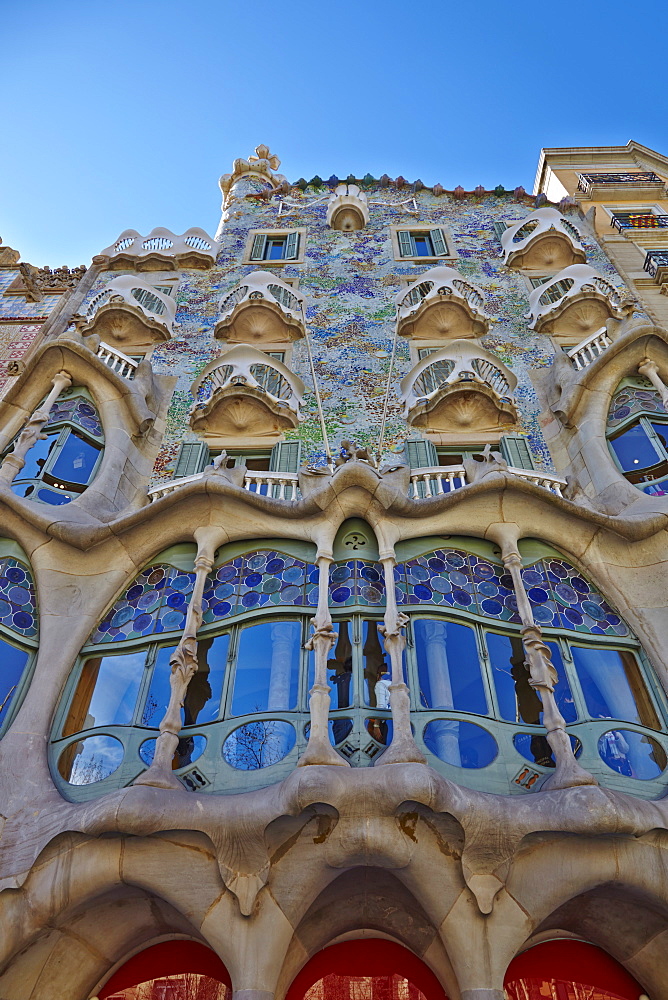 Casa Batllo, UNESCO World Heritage Site, Barcelona, Catalonia, Spain, Europe 