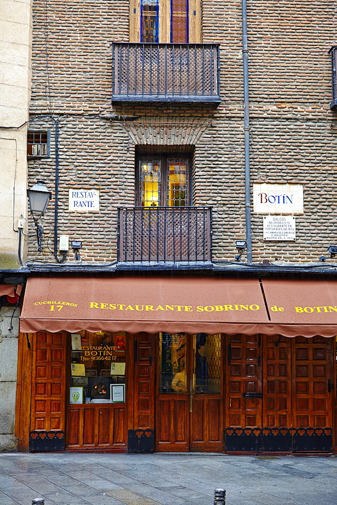 Botin restaurant, the world's oldest restaurant, Madrid, Spain, Europe