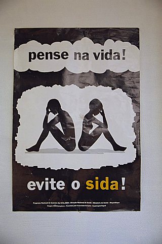 Aids poster, Mozambique, Africa