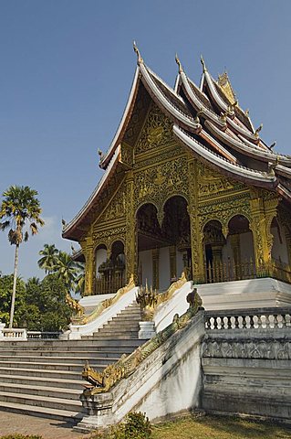 New Pavilion to house the Prabang standing Buddha statue, Royal Palace, Luang Prabang, Laos, Indochina, Southeast Asia, Asia