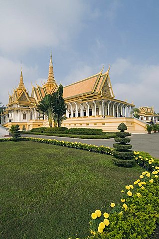 The Royal Throne Hall, The Royal Palace, Phnom Penh, Cambodia, Indochina, Southeast Asia, Asia