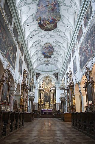 Inside St. Peter's Church, Salzburg, Austria, Europe