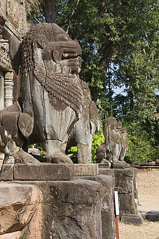 Preah Ko Temple, AD879, Roluos Group, near Angkor, UNESCO World Heritage Site, Siem Reap, Cambodia, Indochina, Southeast Asia, Asia