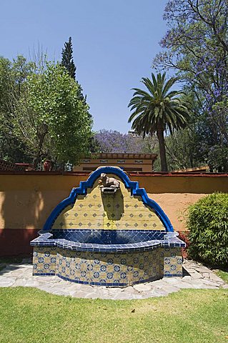 In the gardens of the Hacienda San Gabriel de Barrera, in Guanajuato, a UNESCO World Heritage Site, Guanajuato State, Mexico, North  America