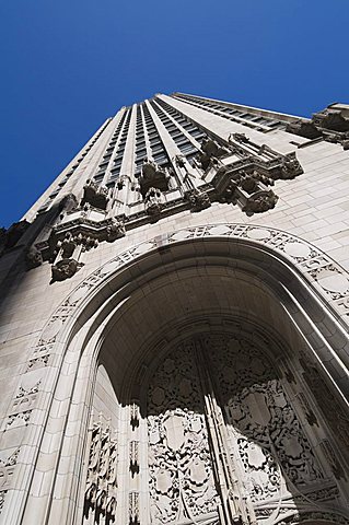 Tribune Building, Magnificent Mile, Chicago, Illinois, United States of America, North America