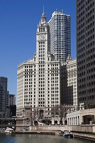 The Wrigley Building, Chicago, Illinois, United States of America, North America