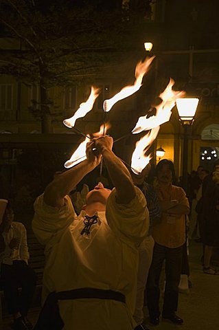 Fire eater, Malta, Europe