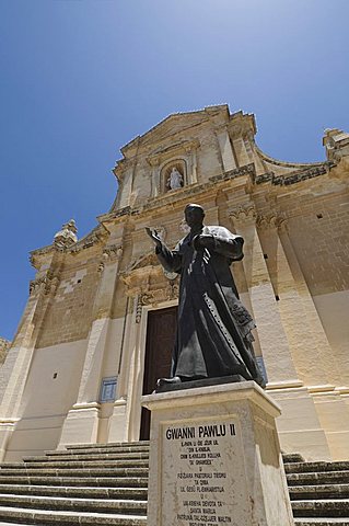 The Gozo Cathedral inside the Citadel, Victoria (Rabat), Gozo, Malta, Europe