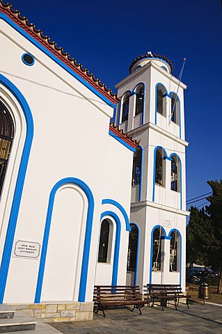 Church, Loutraki, Skopelos, Sporades Islands, Greek Islands, Greece, Europe