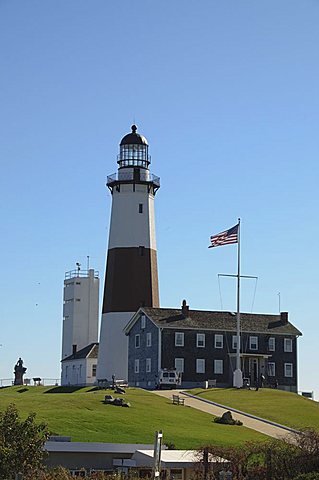 Montauk Point Lighthouse, Montauk, Long Island, New York State, United States of America, North America