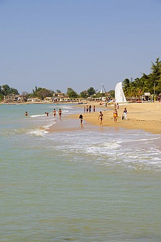 Beach at Saly, Senegal, West Africa, Africa