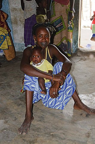 Pular tribal village, Sounth Badone, Senegal, West Africa, Africa