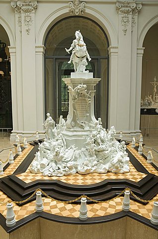 World famous porcelain collection in the Zwinger, Dresden, Saxony, Germany, Europe