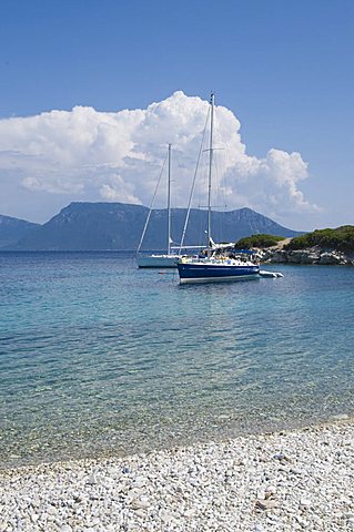 Sailing boats, Meganisi, Ionian Islands, Greek Islands, Greece, Europe