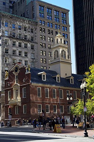 Old State House, Boston, Massachusetts, New England, United States of America, North America